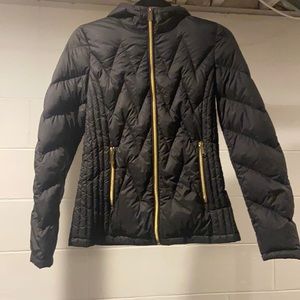 XS Black Packable Down Michael Kors Jacket/Coat